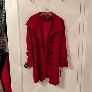 Red Alfani Coat - S Petite